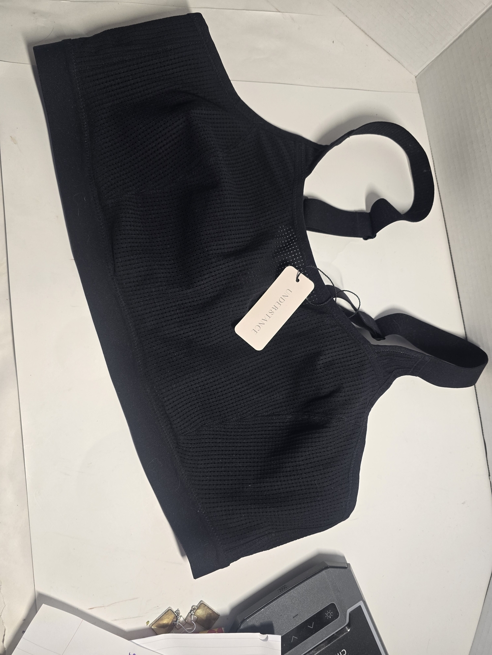 Black Seamless Padded Sports Bra
